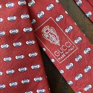 Gucci designer GG vintage tie